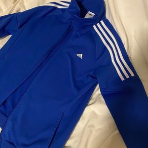 Blue adidas track jacket